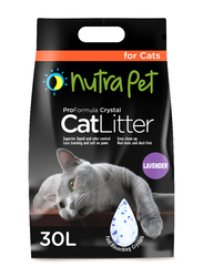 Nutra Pet Cat Litter Silica Gel Lavender Scent, 30 Liter, White