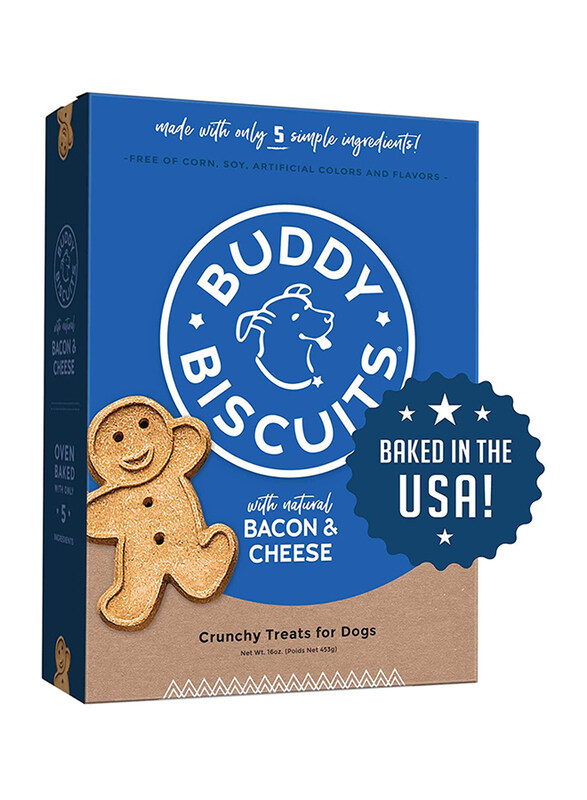 

Buddy Biscuits Crunchy Treats with Bacon & Cheese Dry Dog Food, 453g