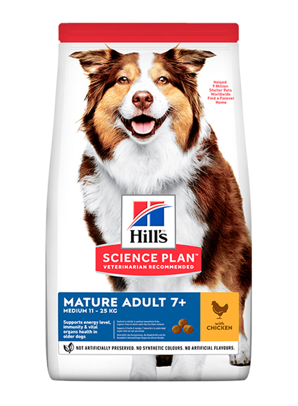 

Hill's Science Plan Medium Mature Adult 7+ Dog Dry Food with Chicken, 14 Kg