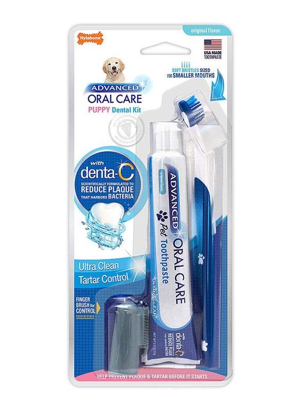 

Nylabone Advanced Oral Care Puppy Dental Kit, 2.5oz, Blue/White