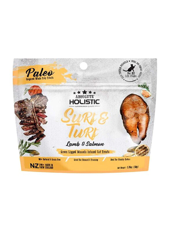 

Absolute Holistic Air Dried Surf & Turf Cat Treats, 50g