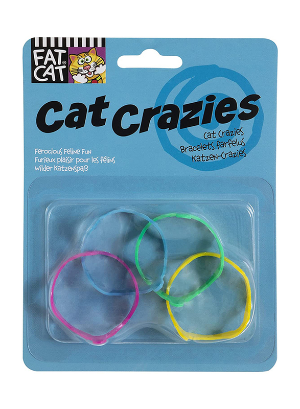 Pet Mate Cat Crazies Toy, 4 Pieces, 26317, Multicolour