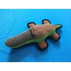 Nutra Pet Crocodile Shaped Dog Toy, Multicolour