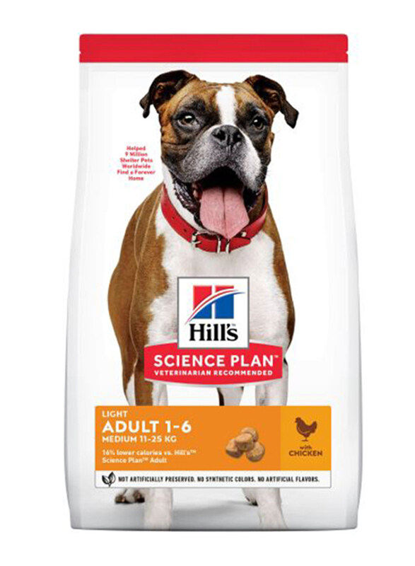 

Hill's Science Plan Light Medium Adult Dog Dry Food with Chicken, 2.5 Kg