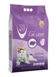 Van Cat Lavender Perfumed Bentonite Clumping Cat Litter, 5kg, White