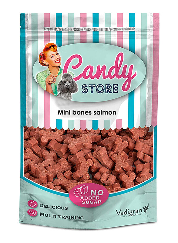 

Vadigran Candy Mini Bones Salmon Dog Treats Dry Food, 180g