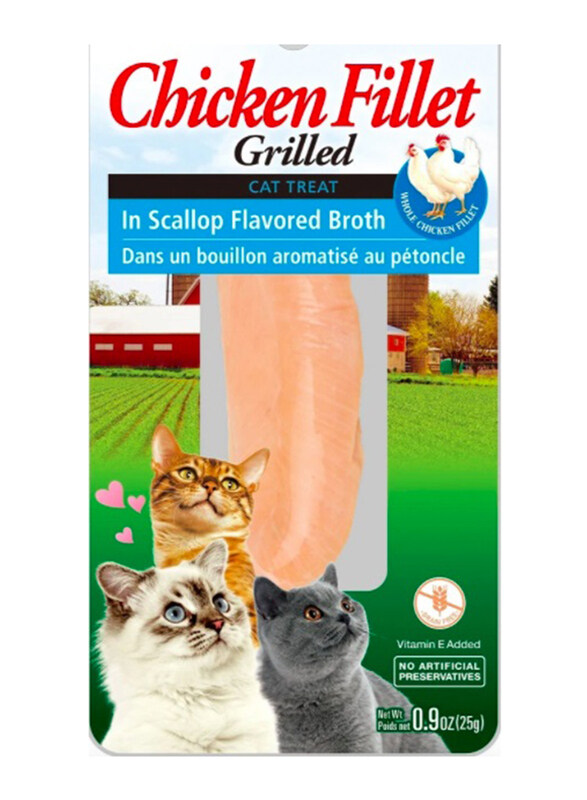 

Inaba Grilled Chicken Fillet in Scallop Flavoured Broth Cat Wet Food, 25g