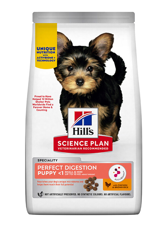 

Hill's Science Plan Perfect Digestion Small & Mini Puppy Dry Food with Chicken and Brown Rice, 1.5 Kg