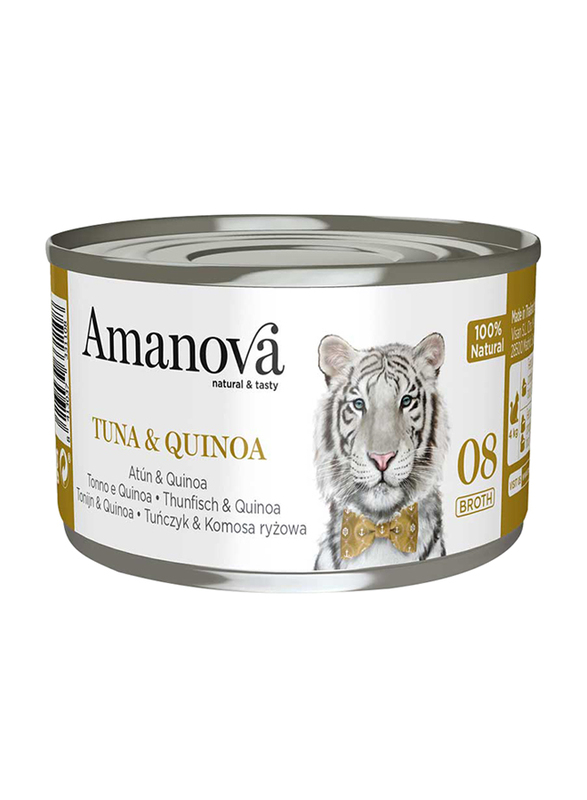 Amanova Canned Cat Tuna & Quinoa Broth, 70g