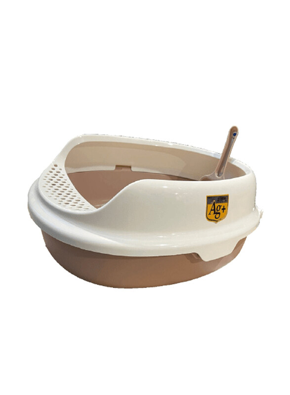 

Nutrapet Small Open Cat Toilet, Brown