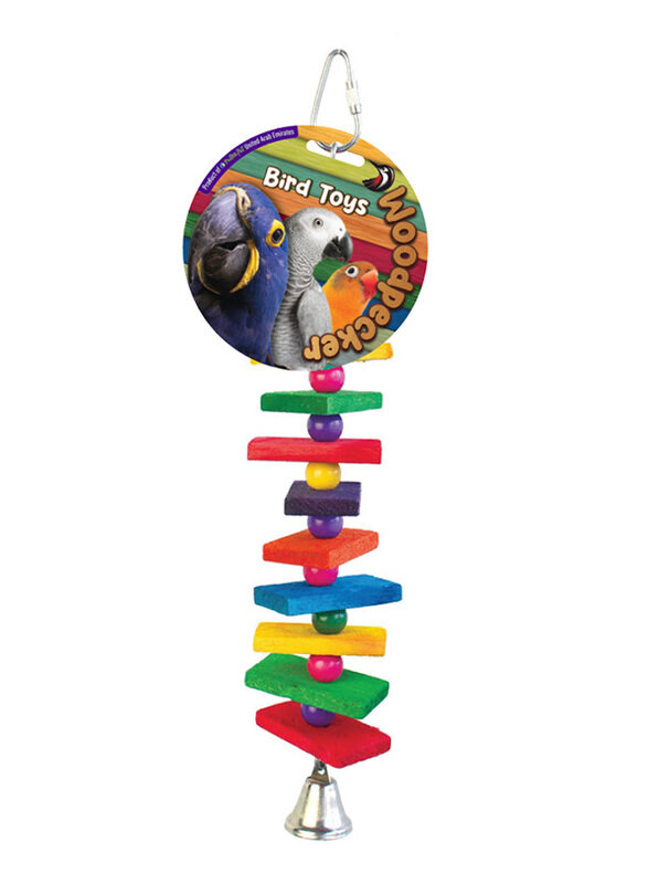 

Woodpecker 28 x 4.5cm Candy Crush With Bell Bird Toy, Multicolour