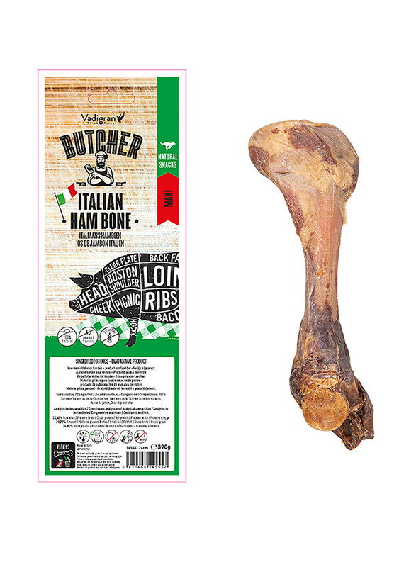 

Vadigran 24cm Butcher Italian Maxi Ham Bone Dog Dry Food, 390g