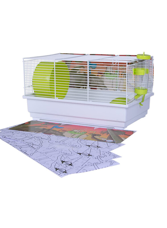 

Voltrega Spain Hamster Cage Kit 113B with Paint Cut Dinos, Multicolour