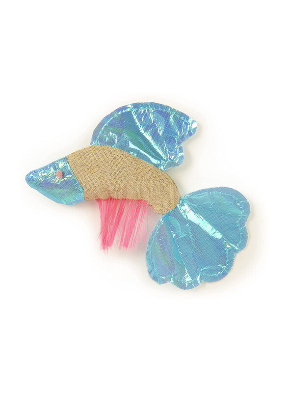 

Petlinks Batty Beta Fish with Frills Catnip Cat Toy, Multicolour