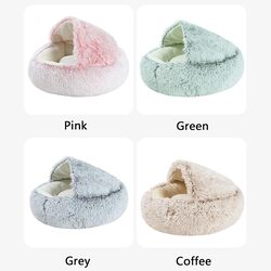 Grizzly Snuggle Cat Bed  Green - 50cm