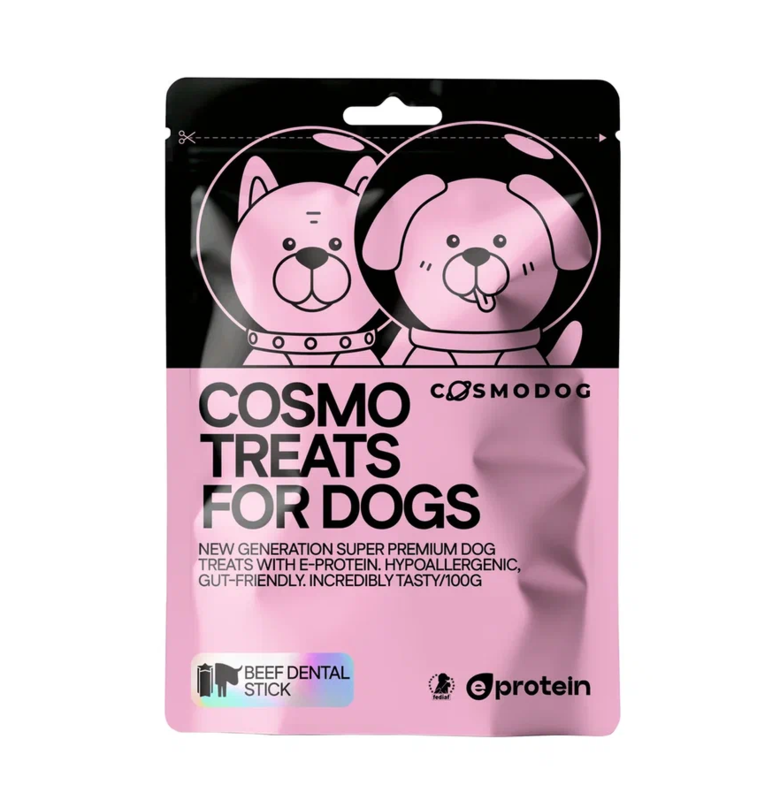 

Cosmo Pets Cosmodog Beef dental stick Dog Treats 100g