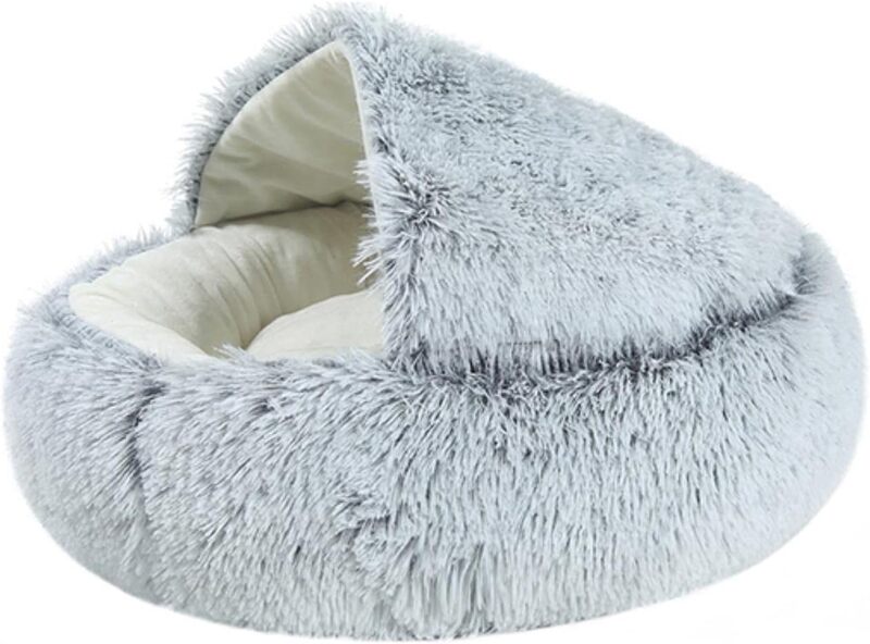 

Nutrapet Grizzly Snuggle Cat Bed Grey - 50cm