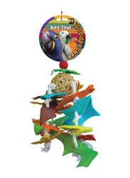 Woodpecker 42 x 10cm Bat Web Bird Toy, Multicolour