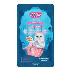 Moochie Fairy Puree Sea Breeze Epic Tuna Bonito Cat Pouch Wet Food, 15g