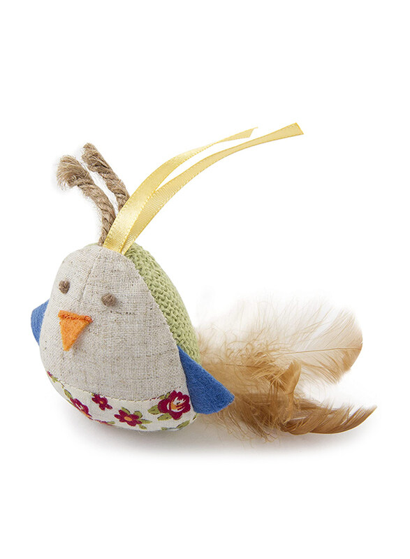 

Petlinks Sweet Tweet Soft Plush Electronic Bird Sound Toy for Cat, Multicolour