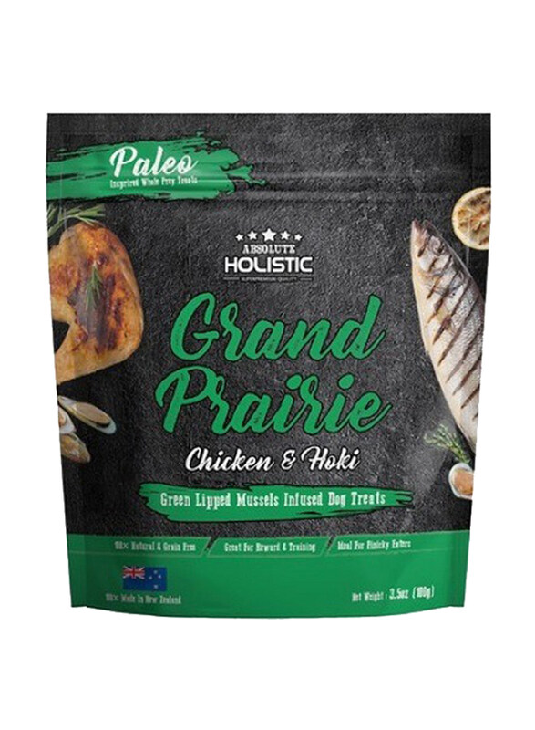 

Absolute Holistic Air Dried Grand Prairie Treats for Dog, 100g