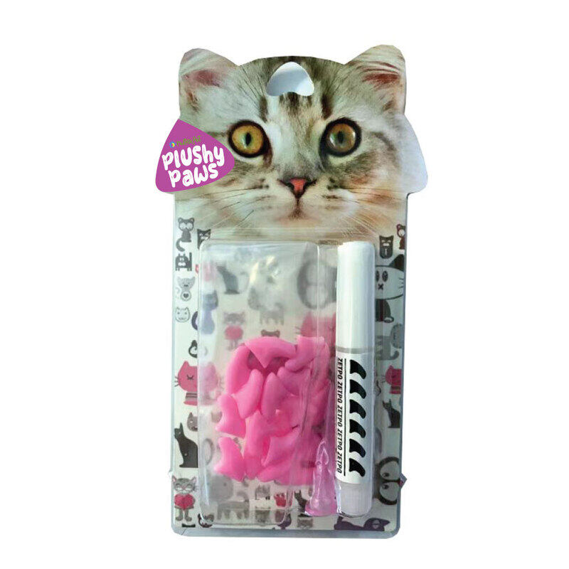 

Nutrapet Plushy Paws Nail Caps, Medium, Light Pink #23