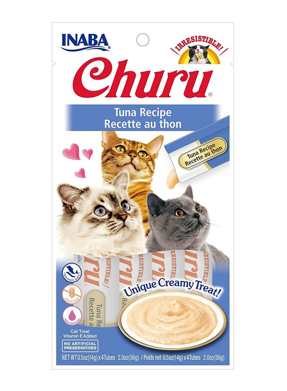 Inaba Churu Tuna Cat Wet Food, 4 Sticks, 56g