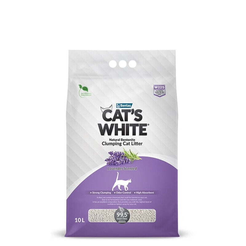 

Cat's White Clumping Cat Litter, 10 Liters, Lavender