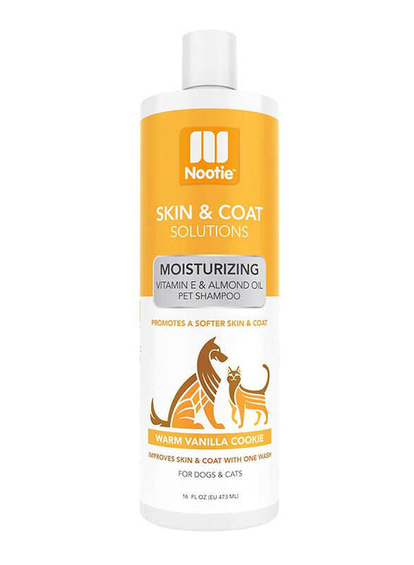 

Nootie Warm Vanilla Cookie Moisturizing Vitamin E And Almond Oil Dog & Cat Pet Shampoo, 473ml, Yellow