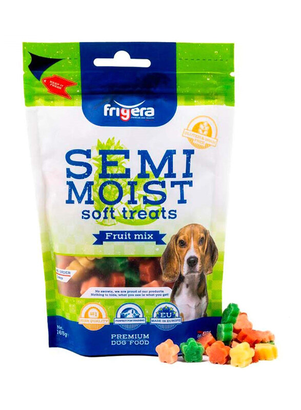 

Frigera Semi-Moist Soft Treats Gluten & Grain Free Fruit Mix Dog Dry Food, 165g