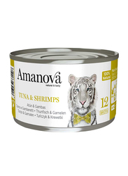 Amanova Canned Cat Tuna & Shrimps Broth, 70g