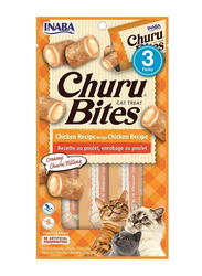 Inaba Churu Chicken Recipe Wraps Dry Cat Food, 3 x 30g
