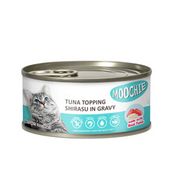 Moochie Tuna Topping Shirasu Adult Cat Can Wet Food, 85g
