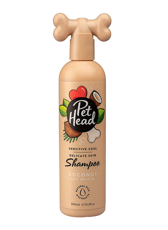 

Pet Head Sensitive Soul Coconut Delicate Skin Dog Shampoo with Marula, 300ml, Brown