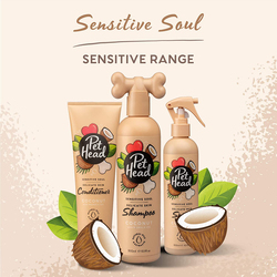 Pet Head Sensitive Soul Dedicate Skin Dog Shampoo, 300ml, Brown