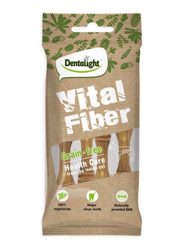 

Dentalight Vital Fiber Dog Dry Food, 3.7-Inch, Medium, 4 x 70g