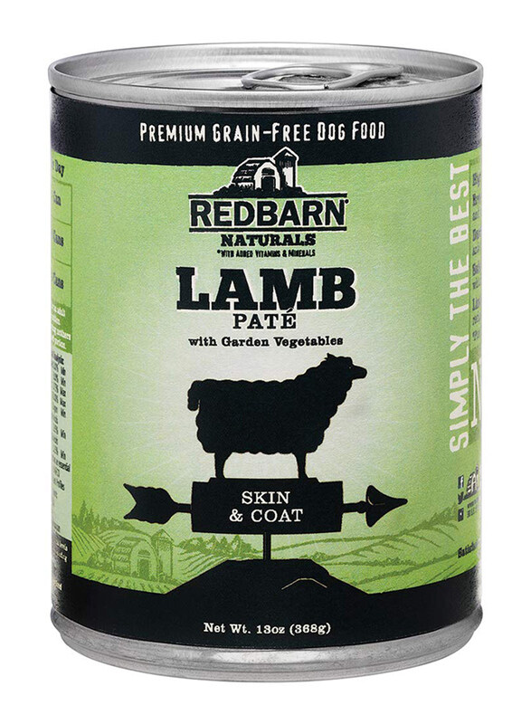

Redbarn Naturals Lamb Pate Skin & Coat Grain Free Canned Dog Dry Food, 368g