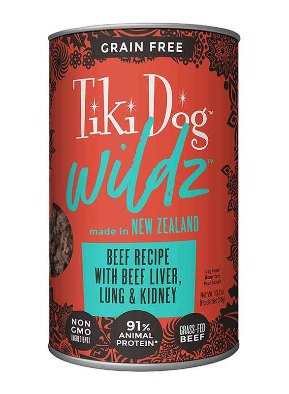 

Tiki Dog Wildz Wet Dog Food Beef - 13.2 oz. can