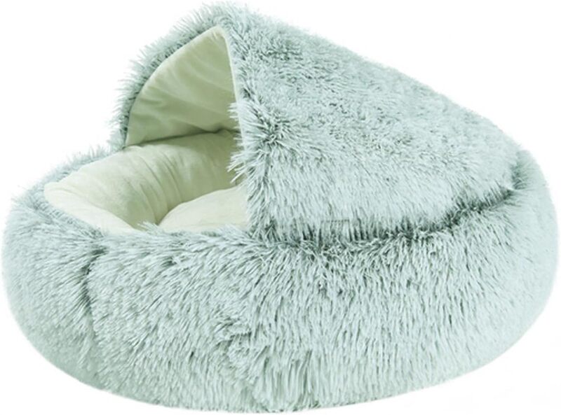 Grizzly Snuggle Cat Bed  Green - 50cm