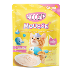 Moochie Tuna With Topping Calamari Kitten Pouch Wet Food, 70g