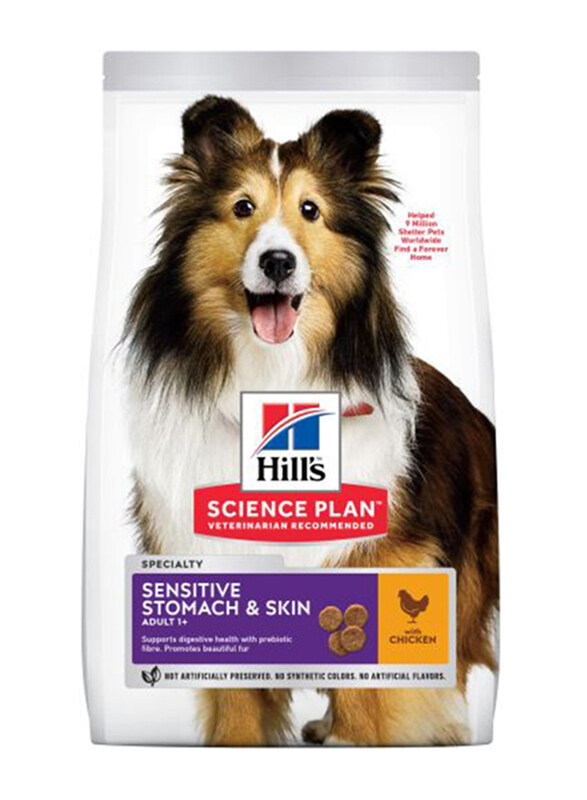 

Hill's Science Plan Sensitive Stomach & Skin Medium Adult Dog Dry Food with Chicken, 14 Kg