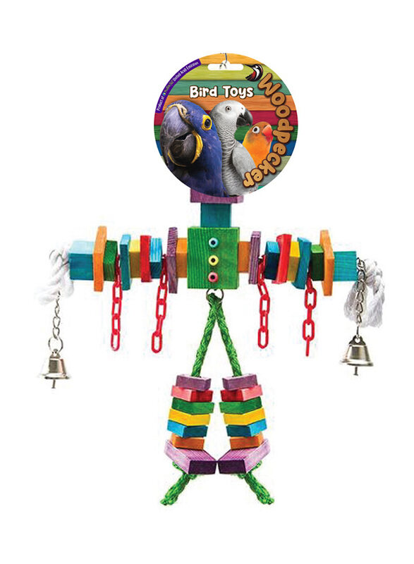 

Woodpecker 45 x 30cm The Scare Crow Bird Toy, Multicolour