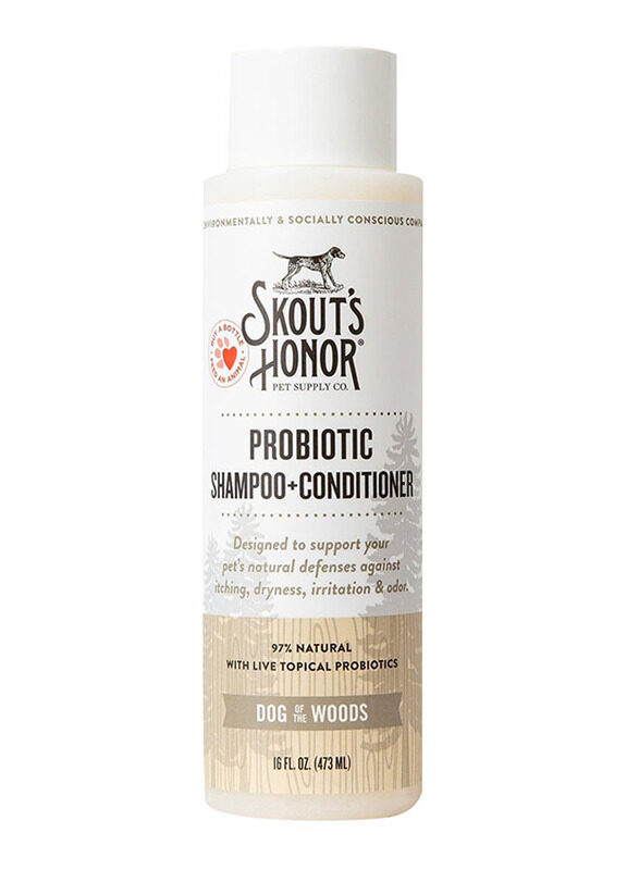 

Skout's Honor Probiotic Dog of the Woods Shampoo + Conditioner, 473ml, White