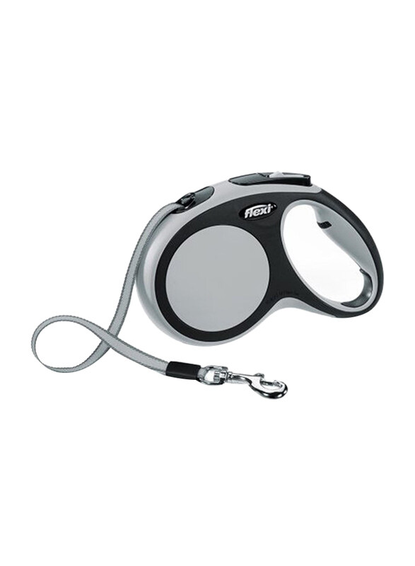 

Flexi Comfort Tape Retractable Safety Dogs Leash, Medium, 5m, Grey