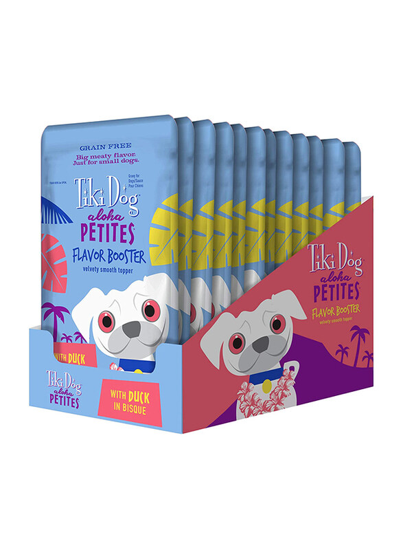 

Tiki Dog Aloha Petites Flavor Booster Bisque Toppers Duck - 1.5 oz. pouch