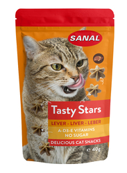 Sanal Tasty Stars Liver Dry Cat Food, 40g