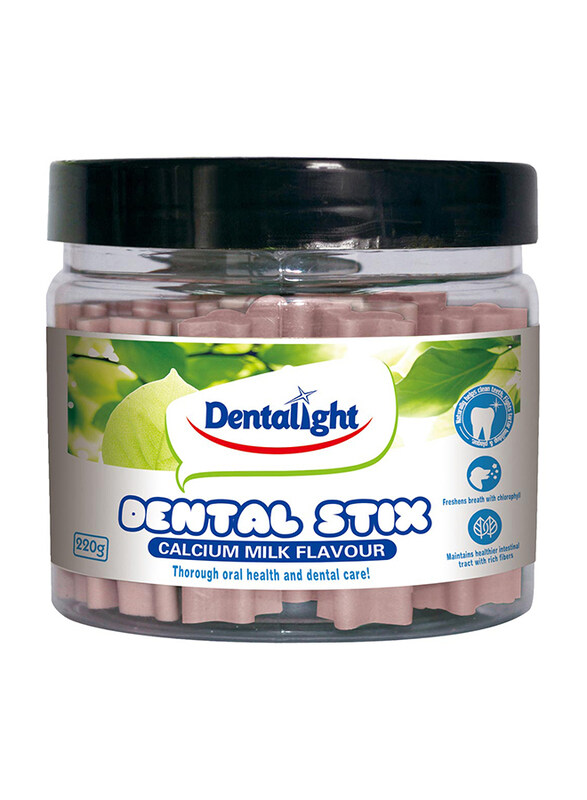 

Dentalight Calcium Milk Flavour Dental Stix Dog Dry Food, 2.5-Inch, 220g