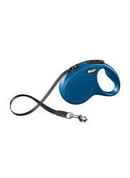 Flexi Classic Tape Retractable Safety Dogs Leash, X-Small, 3m, Blue