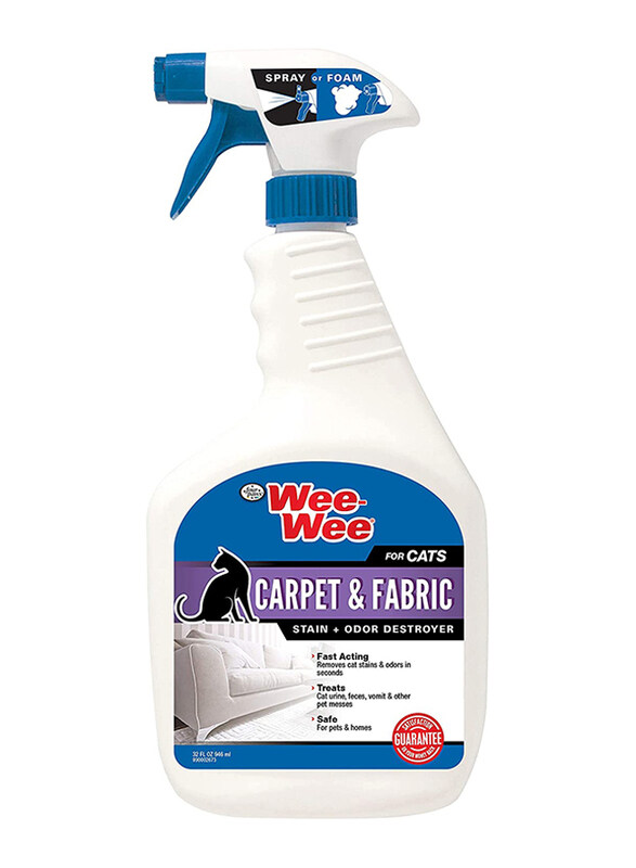 

Four Paws Wee-Wee Cat Carpet & Fabric Stain and Odor Destroyer, 946ml