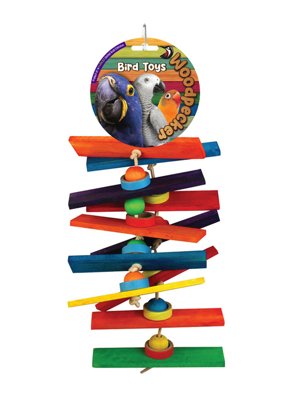 Woodpecker 42 x 16cm Flat Sticks Bird Toy, Multicolour